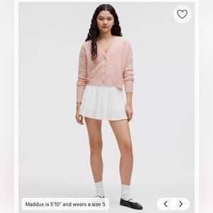 Lululemon Alpaca Wool-Blend Cardigan Sweater/ pink mist/ XS/ new